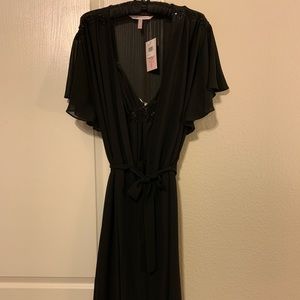 Black Negligee with Robe